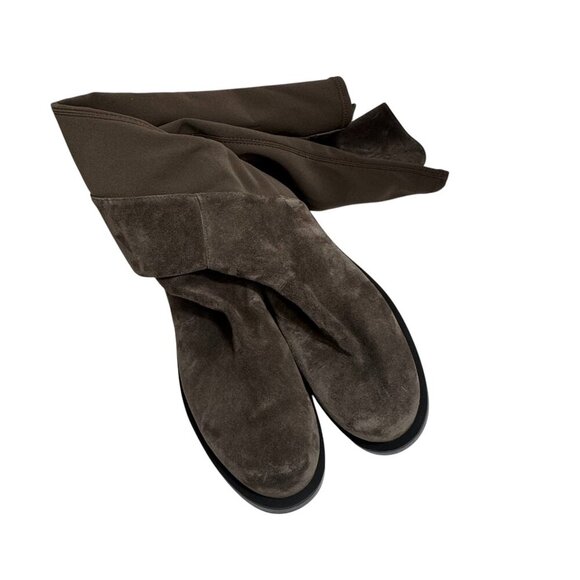 Stuart Weitzman Iconic 5050 Taupe Stretch over the Knee Boots size 39/8.5 US NEW - Picture 5 of 6
